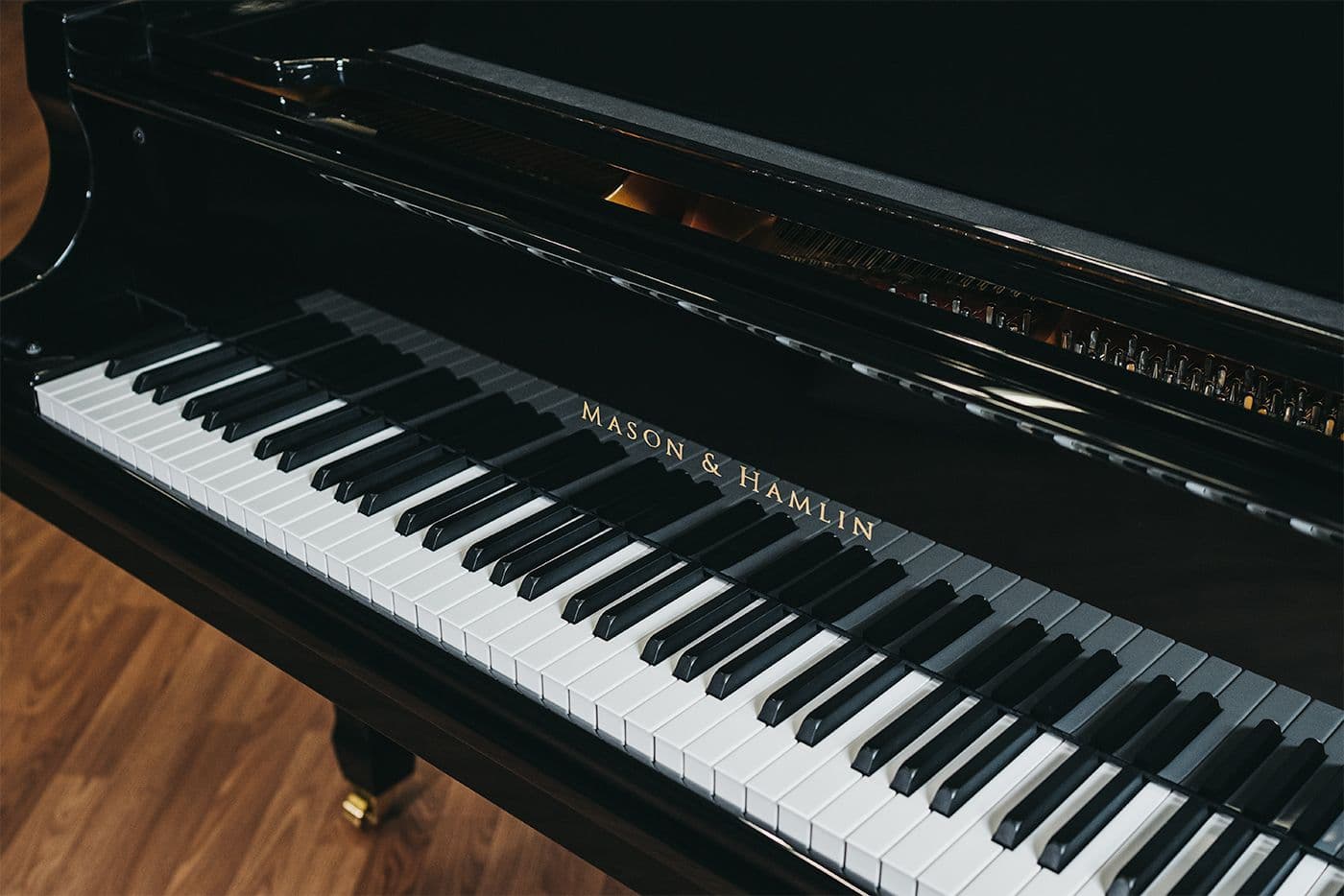 MHC 150 Classic Series Fallboard Shot • Mason & Hamlin Piano Company • Made in the USA