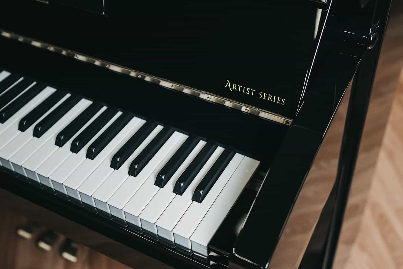 49 upright MHA Fallboard Side 123 • Mason & Hamlin Piano Company • Made in the USA