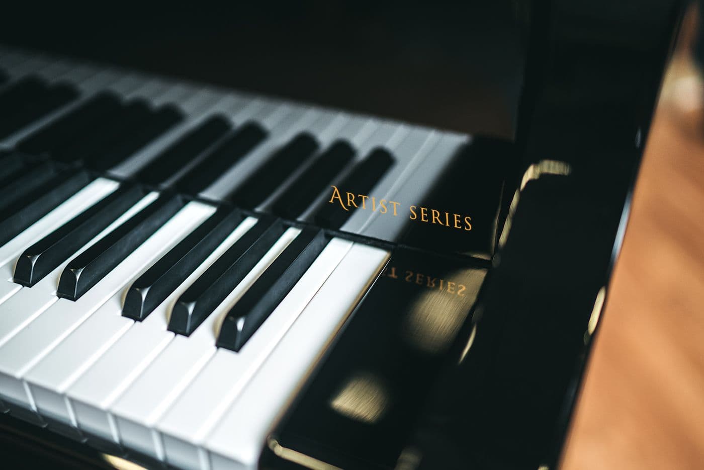 MHA 188 Artist Series Side Fallboard Shot • Mason & Hamlin Piano Company • Made in the USA