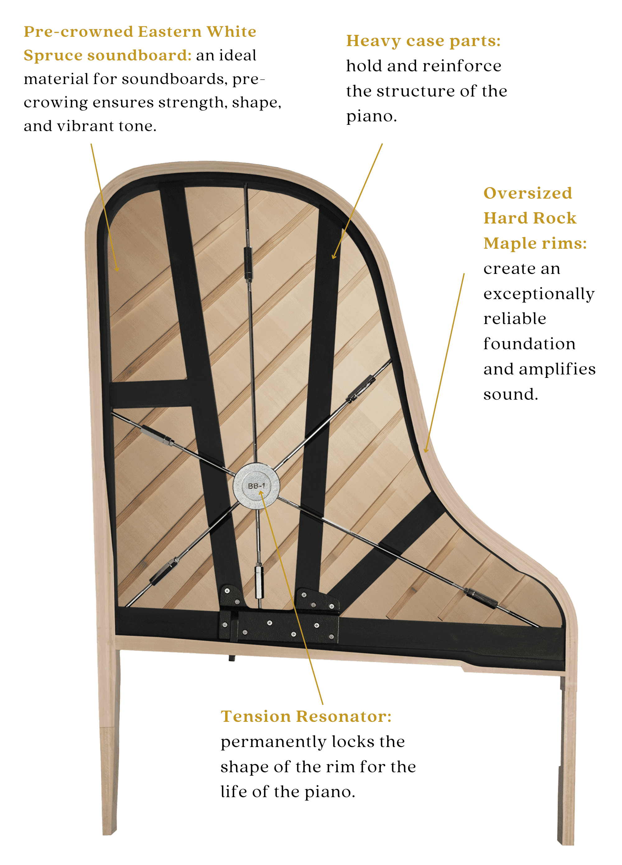 FourPartStructure • Mason & Hamlin Piano Company • Made in the USA