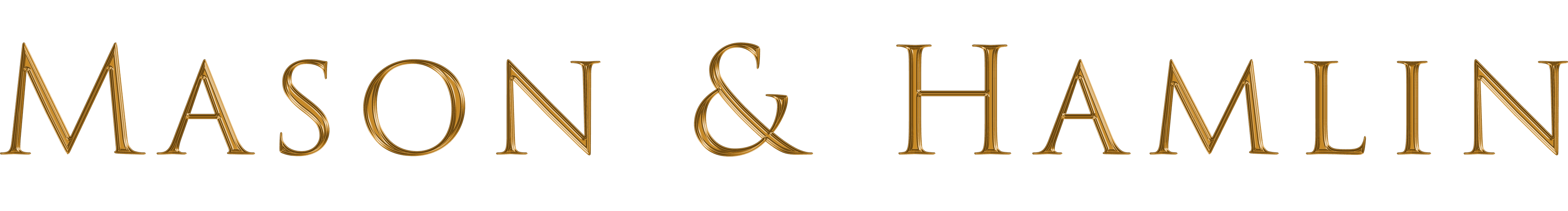 MH Logo Embossed • Mason & Hamlin Piano Company • Made in the USA