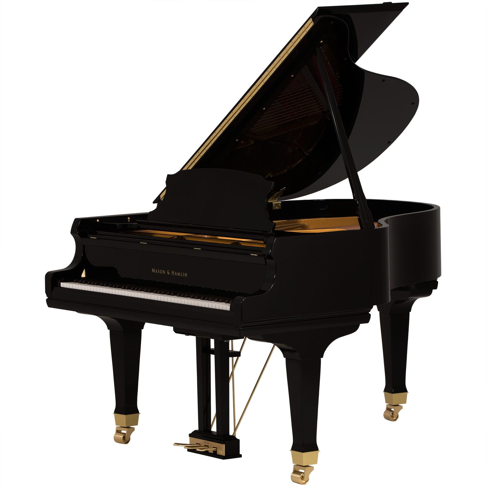 A 58 Ebony Polish opt • Mason & Hamlin Piano Company • Made in the USA