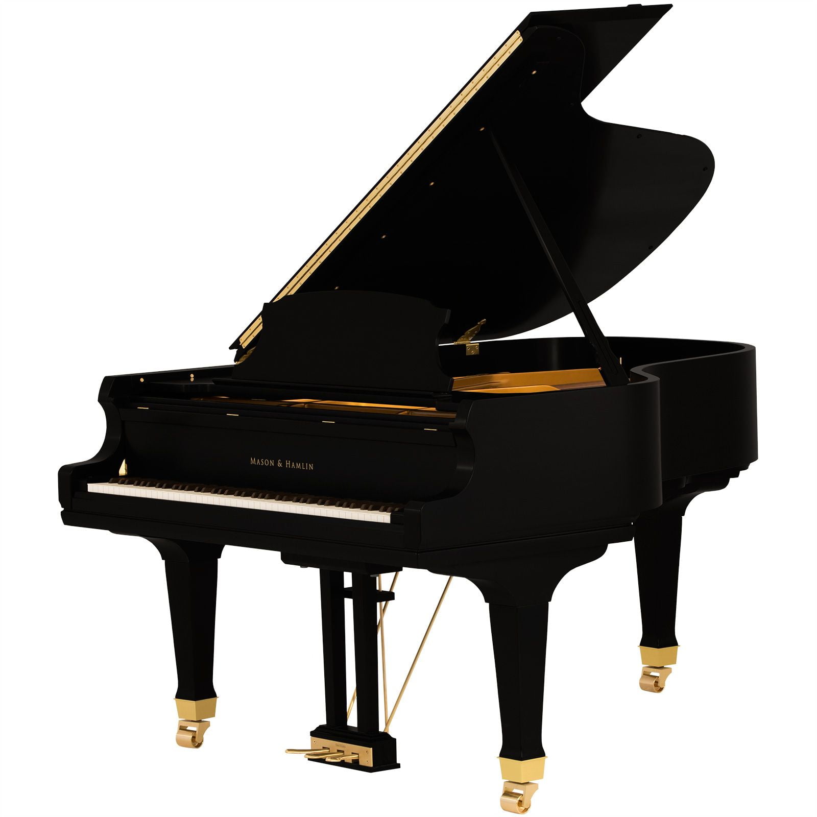 AA 64 Ebony Satin opt • Mason & Hamlin Piano Company • Made in the USA