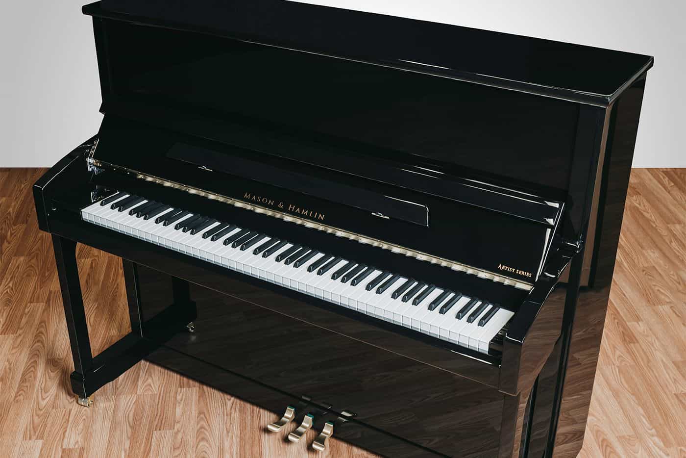 49 upright MHA 123 1400 • Mason & Hamlin Piano Company • Made in the USA